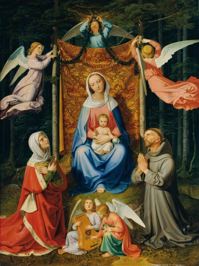 Waldesruh (Madonna with Child, Saint Adelheid and Saint Francis) by Joseph von Führich  